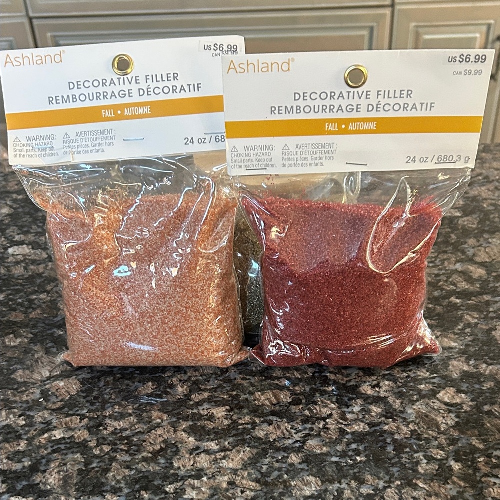 ASHLAND DECORATIVE FALL FILLER 24 OZ LOT OF 2 NWT